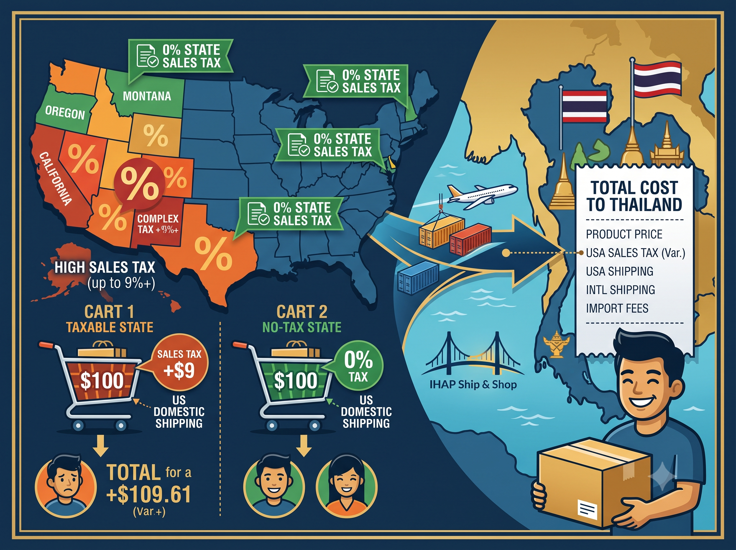 เจาะลึก Sales Tax USA ก่อนสั่งของจากอเมริกา